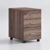 Lockable Wooden Office Cabinet with Movable Drawers thumb 0