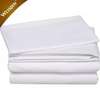 Plain white cotton bedsheets without the satin line thumb 1