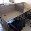 Four way office working station desks thumb 2