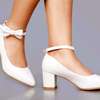 Ladies low heeled fancy shoes thumb 3