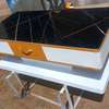 Modern TV Stand White Wood with Storage Cabinets thumb 4