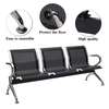 Waiting Bench: Black Steel Non-Padded Waiting Bench thumb 2