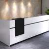 Office Desk: 1800mm Classic White Front Office Desk thumb 4