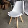 Leather Padded Eames Wooden Base Dining Chair thumb 10