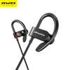 Awei WT50 Sports Bluetooth Earphones with Mic - Black thumb 1