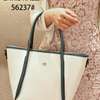 Chris Kalla 56237# White Tote Bag Black Handles thumb 1