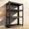 Black Steel Metal 4 Shelves Open Storage Rack thumb 4