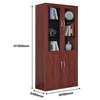 4-Door Steel Filing Cabinet with Wood Grain Finish thumb 1