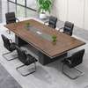 Conference Table: Sleek 2400mm Boardroom Table For Meetings thumb 4