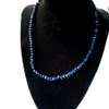 Womens Blue Crystal Necklace and maasai earrings thumb 2