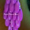 Womens Purple Crystal chandelier earrings thumb 2