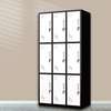 Office Cabinet: Nine Door Metallic Storage Locker thumb 5