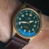IWC Pilot Spitfire Bronze Watch with Green Dial thumb 5