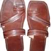 Mens Brown Leather sandals and belt combo thumb 2