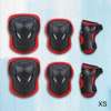 6Pcs Kids Elbow Wrist Knee Pads Protective Gear Guard Skate Red XS thumb 2