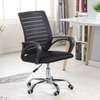 Office chair: Black Mid-Back mesh Office Seat thumb 3