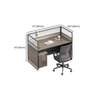 Office Cabinet; 4 Way Private Elegant Office Workstation thumb 4