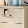 File Cabinets: Movable Brown File Storage 3-Drawer Cabinet thumb 1