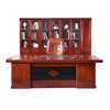 Office Desk; 1600mm Posh Mahogany Office Desk With Extension thumb 5