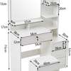 White Dressing Table With Mirror thumb 6
