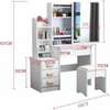 Vanity Dressing Table with sliding mirror thumb 4
