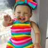 60cm Silicone Reborn Doll Soft Rainbow Jumpsuit thumb 0