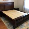 Super solid hardwood mahogany beds with cabinets thumb 5
