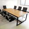 Boardroom Table: 8 To 10 Seaters Brown Wood Boadroom Table thumb 2