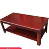 Brown Wooden Rectangular Center Coffee Table thumb 1