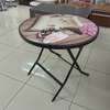 Office Table: Classic Foldable Round Coffee Table thumb 0