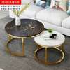 Coffee Table: Nordic Tempered Glass Round Coffee Table thumb 5