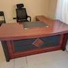 1.4 M L Shaped Mahogany Executive Desk thumb 8