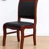 Office Chair; Mahogany Legs Executive Visitors Chair thumb 3