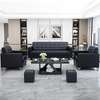 Modern Leather Sofa for Office, Lobby, and Reception thumb 0
