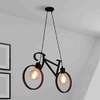 *Nordic, bicycle, metal pendant light fixture thumb 1