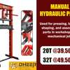 Manual Hydraulic Press 20T Red Steel Frame thumb 1