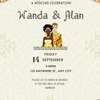 Wedding | Invitation Digital Cards  (African themed) thumb 2