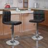 Adjustable Leather Armless Swivel Counter Barstool thumb 7