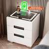 2 Drawer Fingerprint Lock Smart Bedside Table thumb 1
