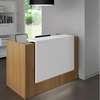 Office Desk: 1.4M Brown Reception Working Desk thumb 3