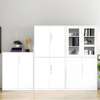 White Steel Vertical Filing Cabinet thumb 2