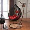 Hanging Egg Pod Chair with Stand | Rattan Wicker Swing thumb 0