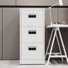 Contemporary 3-Drawer Vertical Metal Storage Cabinet thumb 0