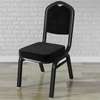 Conference Chairs: Black Stackable Conference Seat In Fabric thumb 0