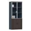 2-Door Wooden-Glass Display Lockable Storage Cabinet thumb 7