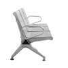 3‑Seater Modern Steel Reception Office Bench thumb 0
