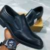 Black Kaisifeier Slip On Leather Laced Official Men Shoes thumb 1