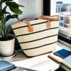 Papyrus Straw Woven Beach Bag thumb 5