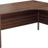 Office Desk: Curved Long Office Desk With Lockable Drawers thumb 1