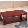 Brown Wooden Rectangular Center Coffee Table thumb 0